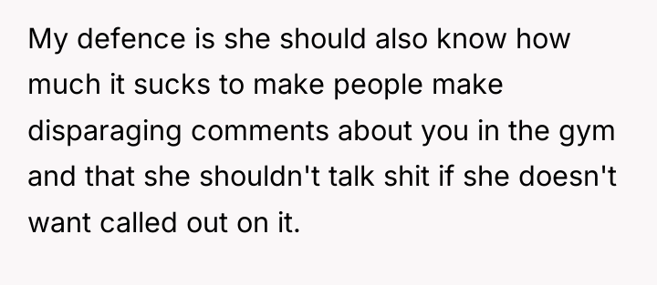 My defence is she should also know how much it...