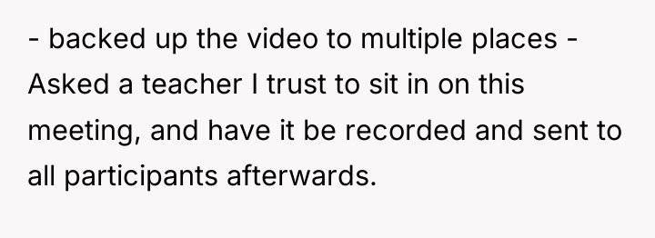 - backed up the video to multiple places - Asked...
