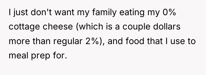 I just don't want my family eating my 0% cottage...