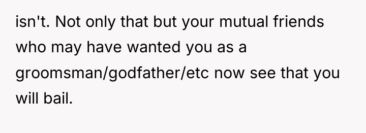 isn't. Not only that but your mutual friends who may...