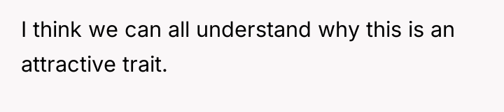 I think we can all understand why this is an...