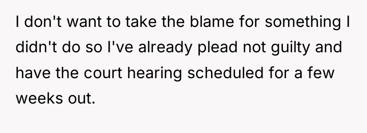 I don't want to take the blame for something I...
