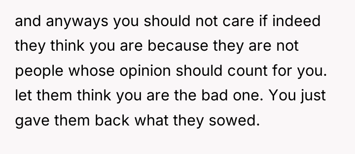 and anyways you should not care if indeed they think...