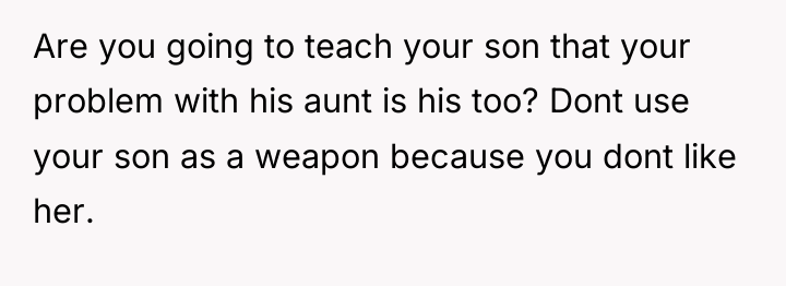 Are you going to teach your son that your problem...