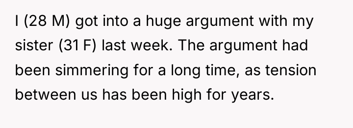 I (28 M) got into a huge argument with my...