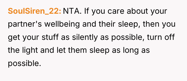 SoulSiren_22 NTA. If you care about your partner's wellbeing and...