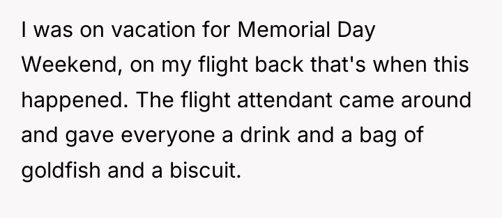I was on vacation for Memorial Day Weekend, on my...