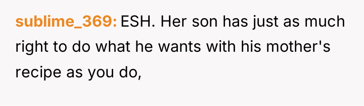 sublime_369 ESH. Her son has just as much right to...