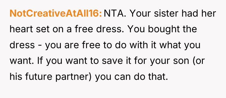 NotCreativeAtAll16 NTA. Your sister had her heart set on a...