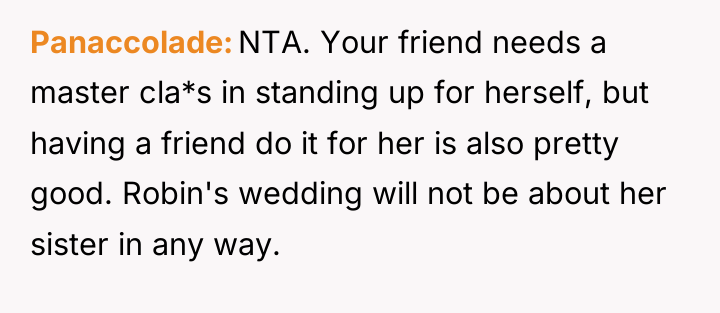 Panaccolade NTA. Your friend needs a master cla*s in standing...