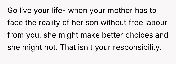 Go live your life- when your mother has to face...