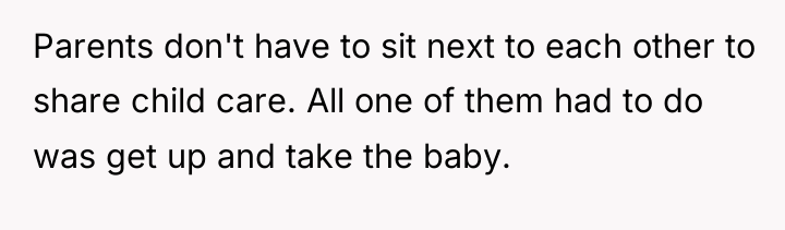 Parents don't have to sit next to each other to...