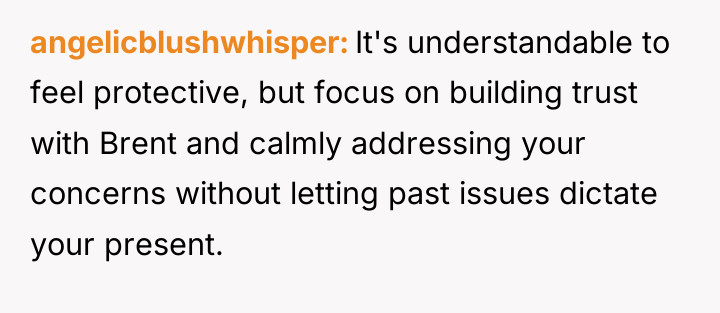 angelicblushwhisper It's understandable to feel protective, but focus on building...