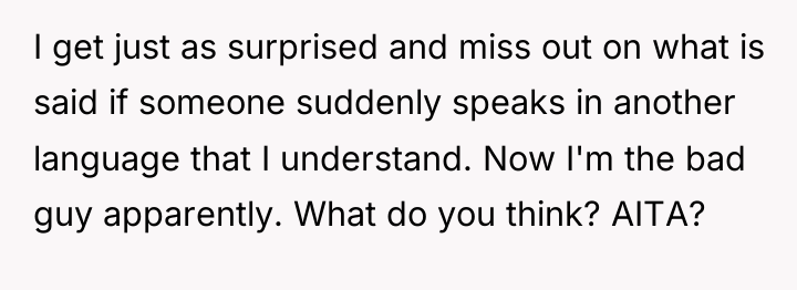 I get just as surprised and miss out on what...
