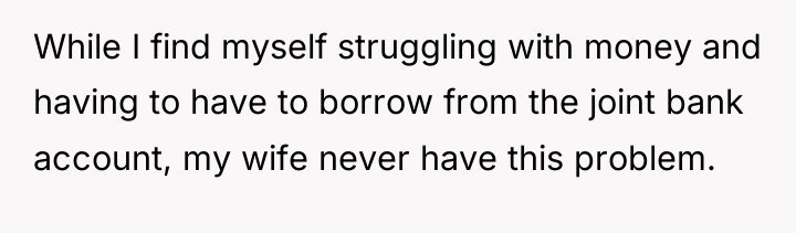 While I find myself struggling with money and having to...