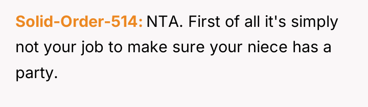 Solid-Order-514 NTA. First of all it's simply not your job...