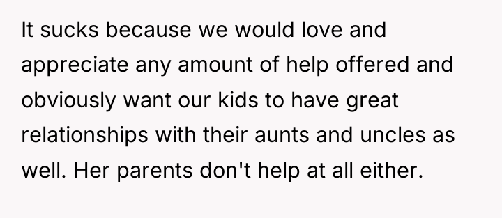 It sucks because we would love and appreciate any amount...