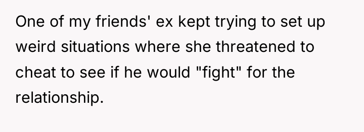 One of my friends' ex kept trying to set up...