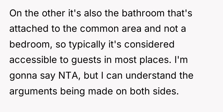 On the other it's also the bathroom that's attached to...