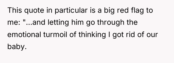 This quote in particular is a big red flag to...