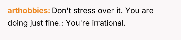 arthobbies Don't stress over it. You are doing just fine.:...