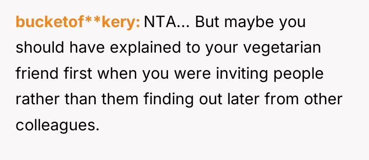 bucketof**kery NTA... But maybe you should have explained to your...