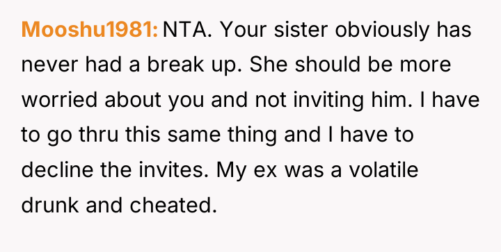 Mooshu1981 NTA. Your sister obviously has never had a break...