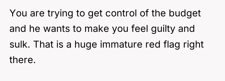 You are trying to get control of the budget and...