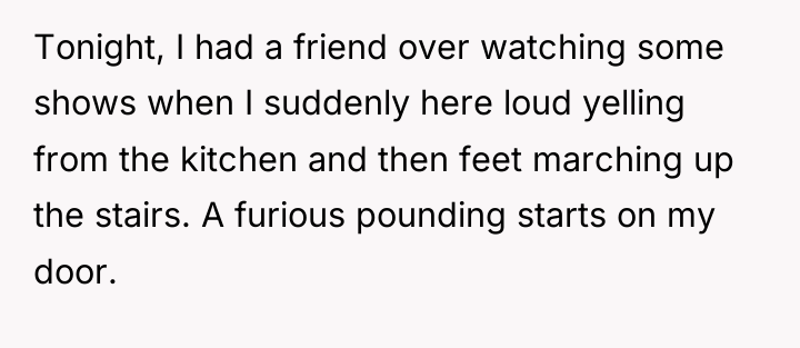 Tonight, I had a friend over watching some shows when...