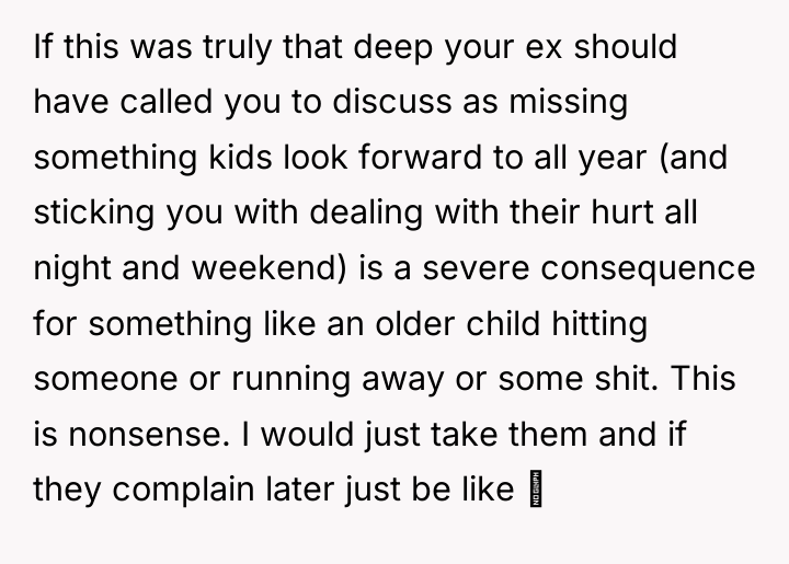If this was truly that deep your ex should have...