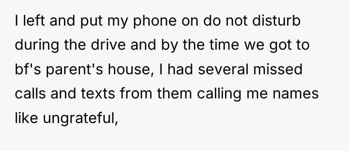 I left and put my phone on do not disturb...