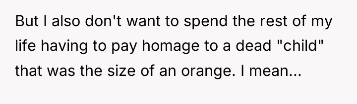 But I also don't want to spend the rest of...