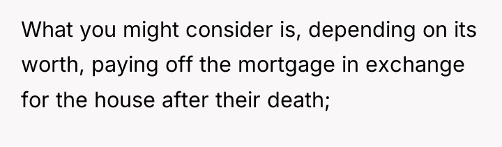 What you might consider is, depending on its worth, paying...