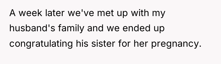 A week later we've met up with my husband's family...