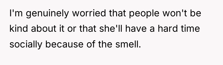 I'm genuinely worried that people won't be kind about it...