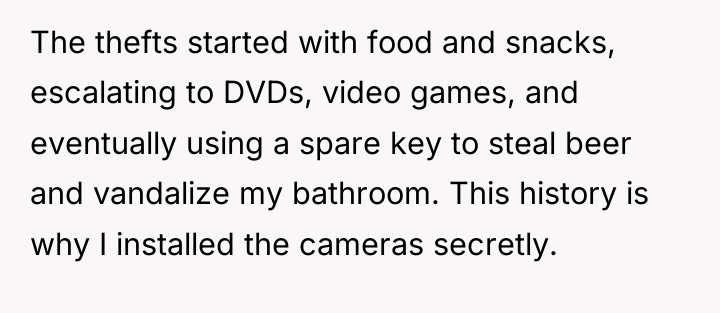 The thefts started with food and snacks, escalating to DVDs,...