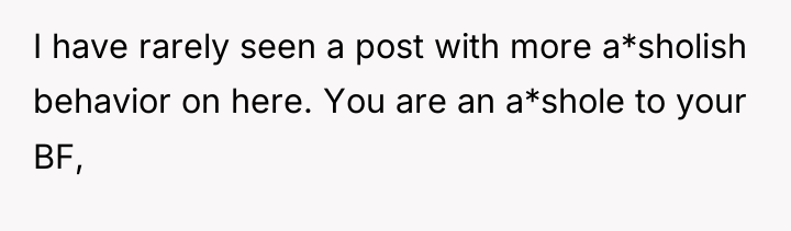 I have rarely seen a post with more a*sholish behavior...