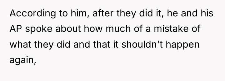 According to him, after they did it, he and his...