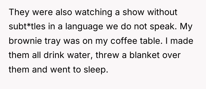 They were also watching a show without subt*tles in a...