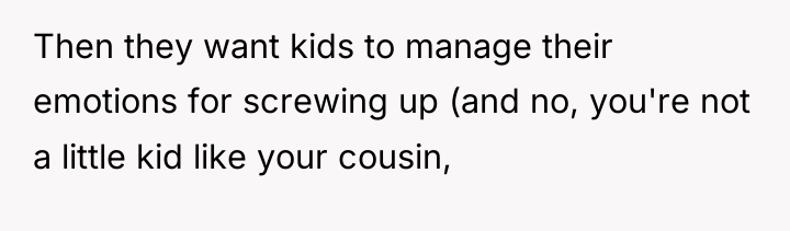 Then they want kids to manage their emotions for screwing...