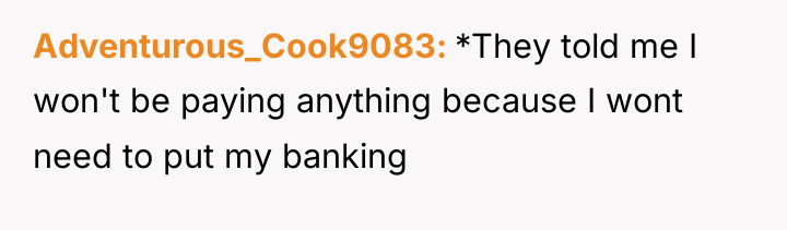 Adventurous_Cook9083 *They told me I won't be paying anything because...