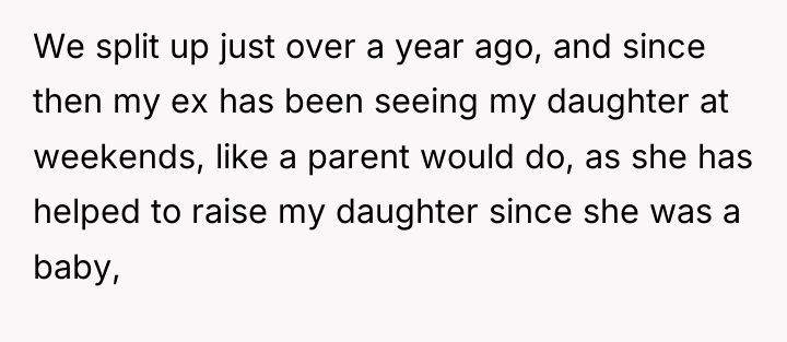 We split up just over a year ago, and since...