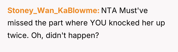 Stoney_Wan_KaBlowme NTA Must've missed the part where YOU knocked her...