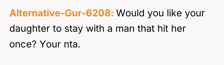 Alternative-Gur-6208 Would you like your daughter to stay with a...