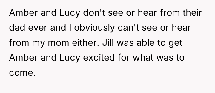 Amber and Lucy don't see or hear from their dad...