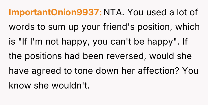 ImportantOnion9937 NTA. You used a lot of words to sum...