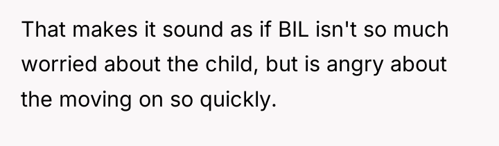 That makes it sound as if BIL isn't so much...