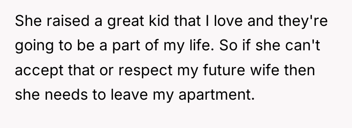 She raised a great kid that I love and they're...