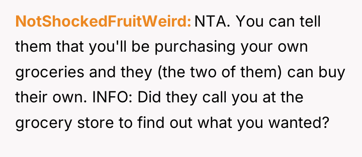 NotShockedFruitWeird NTA. You can tell them that you'll be purchasing...