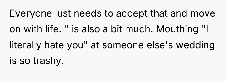 Everyone just needs to accept that and move on with...